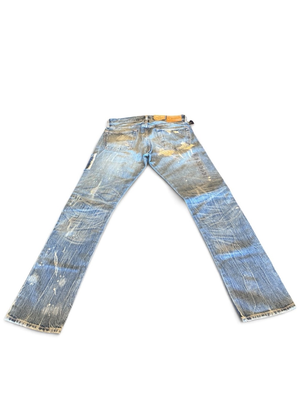 Polo Ralph Lauren Sullivan Slim Patchwork Distressed Jeans 30x30 NWT $248 - Picture 3 of 16